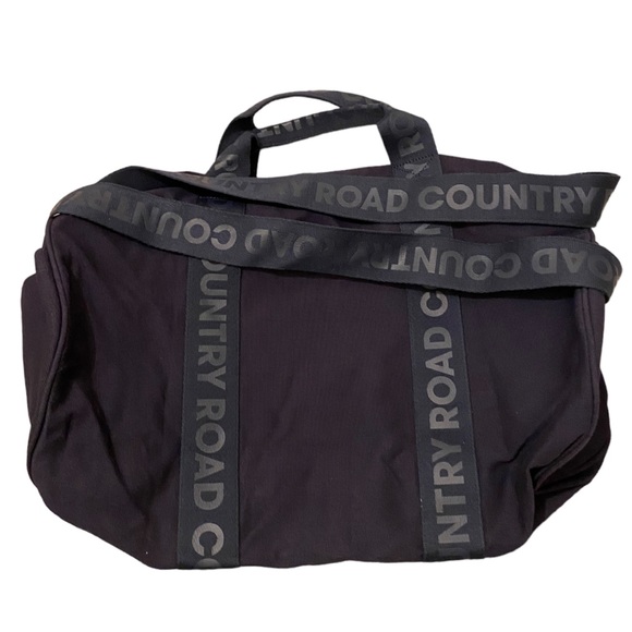 Country Road Bags Country Road Organic Cotton Navy Branded Duffle